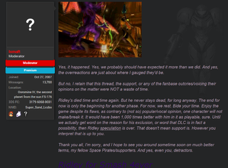 Illustration for article titled Why Super Smash Bros Players Are So Obsessed With Ridley